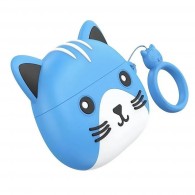 Гарнитура Bluetooth Hoco EW46 Cat TWS синяя