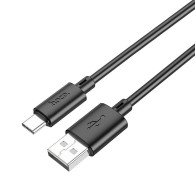 Кабель USB - Type-C 1м Hoco X88  3А/18W, ПВХ, черный