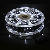 Уличная гирлянда "Нить" 800LED, 98м, белая, мерц.хол.бел, зел.шнур