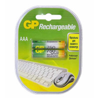 Аккумулятор GP R03 750mAh Ni-Mh BL 2/20 предзаряженный