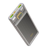 Внешний аккумулятор 10000mAh Hoco J103 (in - T/out - Т,2U) дисплей, серый