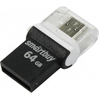 Флэш-диск SmartBuy 64GB USB 2.0 OTG POKO черный