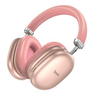 Гарнитура Bluetooth Hoco W35 Max (полноразм., microSD, 800mAh, 90h) розовая