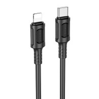 Кабель Type-C - lightning 1м Borofone BX111  3A PD27W, ПВХ, черный