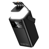 Внешний аккумулятор 80000mAh Borofone BJ65B High (in - L,T,U/out - 2U,L,T,M) черный