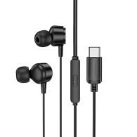 Гарнитура Borofone BM94 Sonar (вакуумные наушники) разъем Type-C, черная