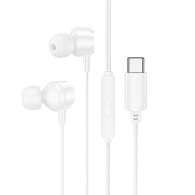 Гарнитура Hoco M101 Pro Crystal (вакуумные наушники) белая