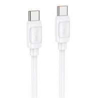 Кабель Type-C - Type-C 1м Hoco X115 5А PD240W, ПВХ, белый Кабель Type-C - Type-C 1м Hoco X115 5А PD240W, ПВХ, белый