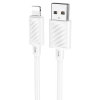 Кабель USB - lightning 2м Hoco X88 2,4А/12W, ПВХ, белый Кабель USB - lightning 2м Hoco X88 2,4А/12W, ПВХ, белый