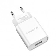 Адаптер 220V->USB 2.1A Borofone (BA20A)