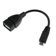 Адаптер OTG USB(гнездо) - miniUSB Glossar 10см (25364)