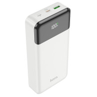 Внешний аккумулятор 20000mAh Hoco J102A (in - T,M/out - U,T) дисплей, белый