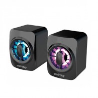 Колонки SmartBuy 2.0 Mini MKII (6Вт) USB подсветка, черные SBA-4210