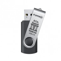 Флэш-диск Fumiko 8GB USB 2.0 Tokyo черный