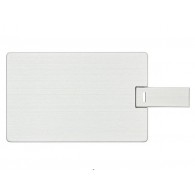 Флэш-диск под нанесение 32Gb Кредитная карта алюминиевая серебро (U504ЕМ)