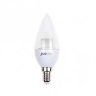 Лампа светодиодная Jazzway PLED- SP C37 7w Clear E14 3000K 540Lm прозр