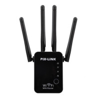 Усилитель Wi-Fi сигнала (Repeater) LV-WR16Q 220V, до 300Мб, 802.11B, черный (A5487)