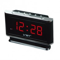 Часы настольные VST-721-1 крас.цифры (кабель на USB+2*ААА-на сохранение)