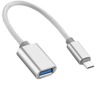 Адаптер OTG USB(гнездо) - Type-C Atom 15см (31034)