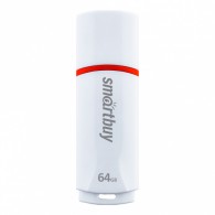 Флэш-диск SmartBuy 64GB USB 2.0 Crown белый