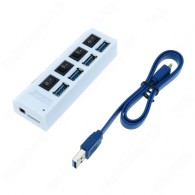 Хаб USB SBHA-7304 4 порта с выключателями (3.0)