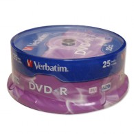 Диск DVD+R Verbatim 4.7Gb 16x Cake box - 25 /200 Диск DVD+R Verbatim 4.7Gb 16x Cake box - 25 /200
