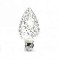 Лампа декоративная "Шишка" Е27 3Вт белый холодный (2919752)