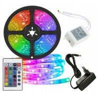 Комплект светод. ленты RGB многоцветная, 5м, пульт, BT, USB
