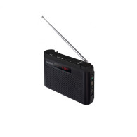 Радиоприемник Perfeo Тайга (USB/FM/акб) черный PF_C4939 (10х14х3,3см)