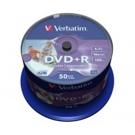 Verbatim DVD+R 4.7Gb 16x Cake box /50 Printable