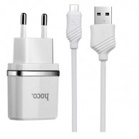 Адаптер сетевой с кабелем USB - microUSB 1A Hoco C11
