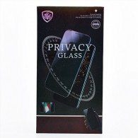 Защитное стекло 2.5D ПРИВАТ для iPhone XR/11 черное (130708)