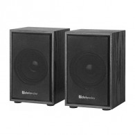 Колонки Defender 2.0 SPK 250 8W, 220v (65225) дерев. корп., черные
