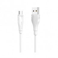 Кабель Am - microUSB Borofone BX18 3м 2,4А ПВХ