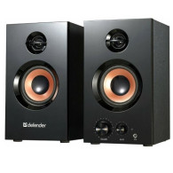 Колонки Defender 2.0 Aurora S20, 20Вт, 230v, дерев. корп., черные 65419