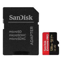 Карта памяти microSDHC SanDisk 128Gb ExtremePro A2, V30, U3 200MB/s с адапт