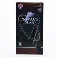Защитное стекло 2.5D ПРИВАТ для iPhone 12 Pro Max черное (130709)