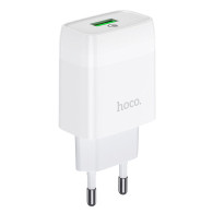 Адаптер сетевой USB 3A/18W QC3.0 Hoco C72Q, белый