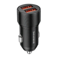 Адаптер автомобильный 2*USB 3A QC3.0 36W Borofone BZ19B