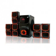 Колонки Dialog 5.1 AP-555 (40+5*12W,USB,Fm, ПДУ) (74961)
