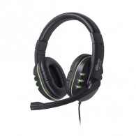 Гарнитура Ritmix RH-555М Gaming Green черно-зеленая (полноразм./3,5*2/L=1,8м)