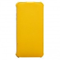 Чехол-книжка кожзам для iPhone 6Plus желтый (откр.вниз)