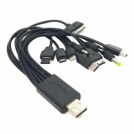Кабель USB->10 переходников (lightning/Type-C/mini/microUSB/SamD880/Tab/Nok6601)
