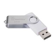 Флэш-диск SmartBuy 64GB USB 2.0 Twist белый
