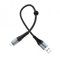 Кабель USB- lightning Hoco X38 25см 2,4A ткань