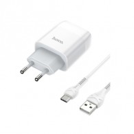 Адаптер сетевой с кабелем USB - Type-C 2.4A Hoco C73A