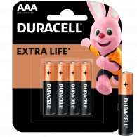 Батарейка Duracell LR03 Basic/Plus BL 4/40/192