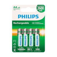 Аккумулятор Philips R6 2600mAh Ni-Mh BL 4/48 предзаряженный