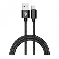 Кабель USB- Type-C Atom 1,8м 2,4A ткань