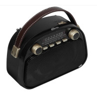 Радиоприемник Ritmix RPR-040 (Fm/BT/USB/microSD/акб.18650) черный (18,5х13х8,5см)